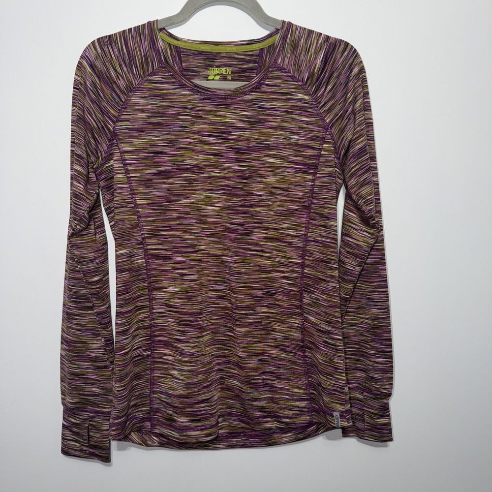 Koppen Active Womens  Athletic Top Size Medium Long Sleeve Thumb Holes